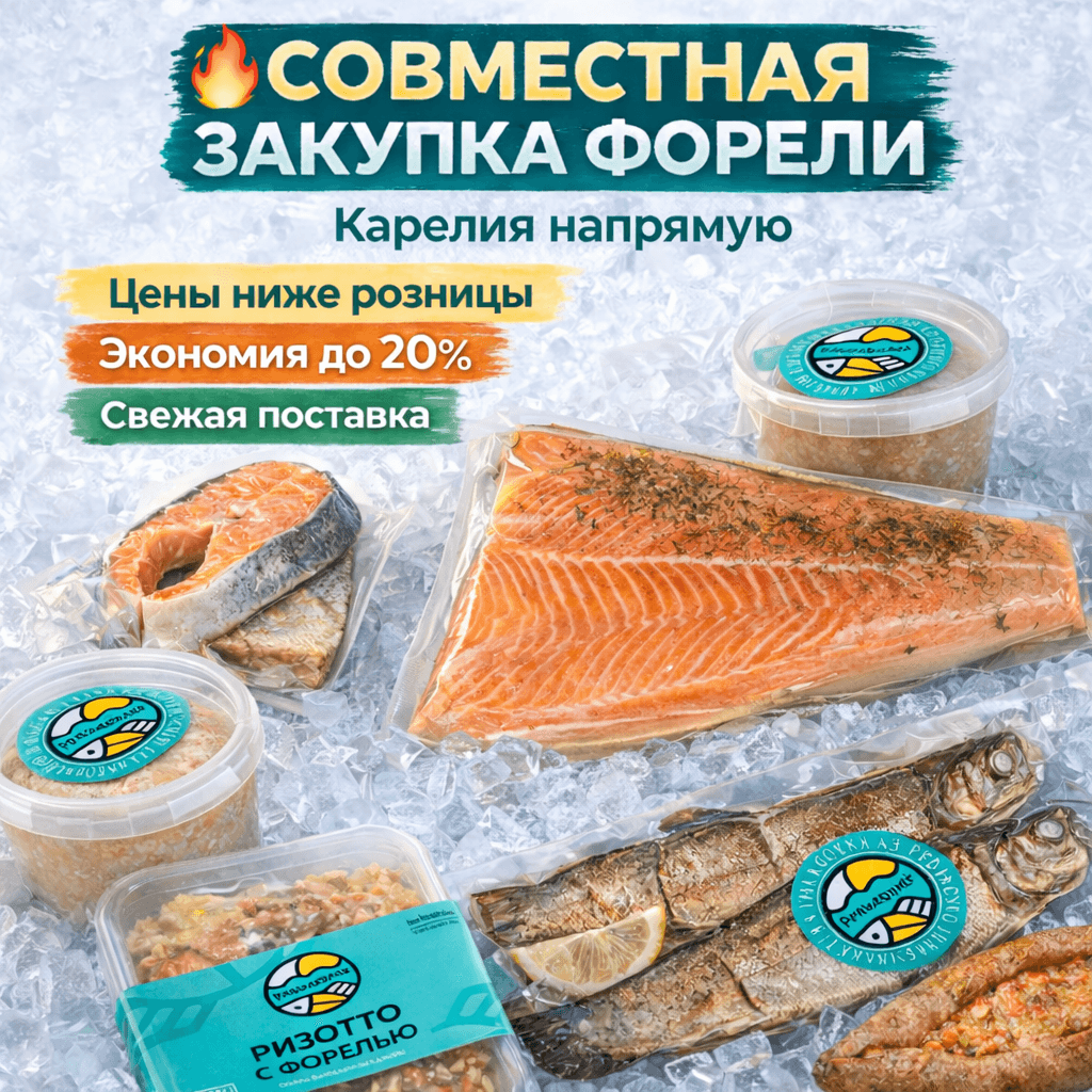 Приладожье - форель и другие продукты из Карелии